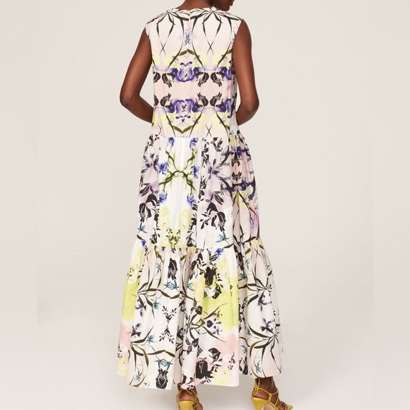 Bibhu Mohapatra | Tiered Floral Dress - Picture 2 of 5